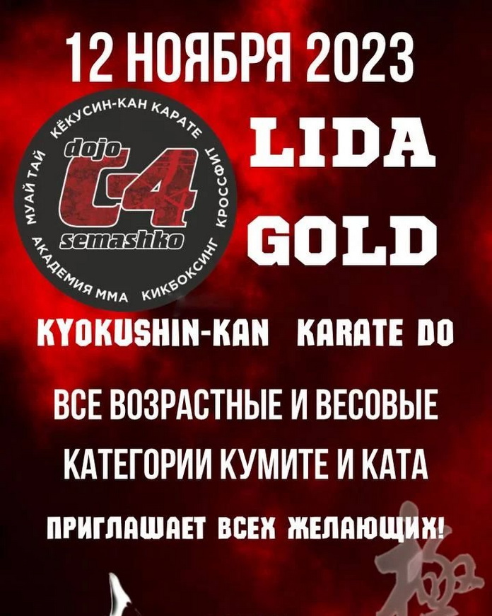 В Лиде состоялся турнир по Кекусин карате «LIDA GOLD 2023»